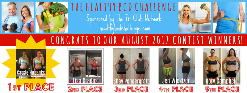 Healthy Bod Challenge Weight Loss Transformation Winners — AUGUST 2017 | THEFITCLUBNETWORK.COM