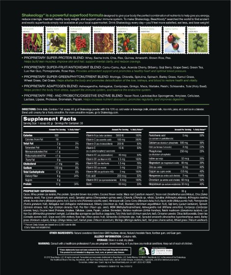 SHAKEOLOGY INGREDIENTS: Whey Isolate Protein | TheFitClubNetwork.com
