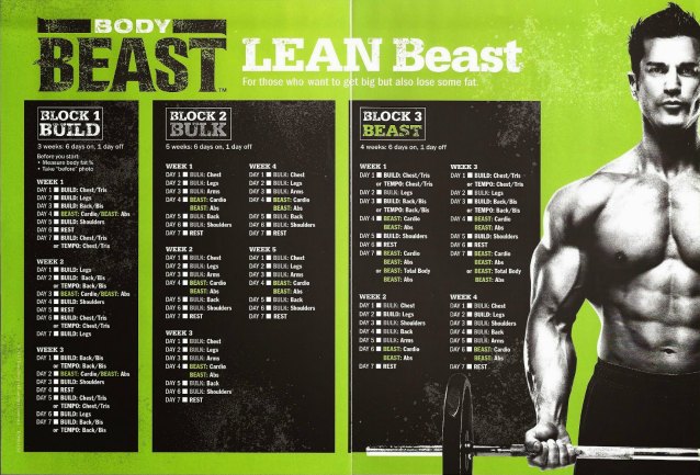 Simple Body beast lean workout calendar for Burn Fat fast