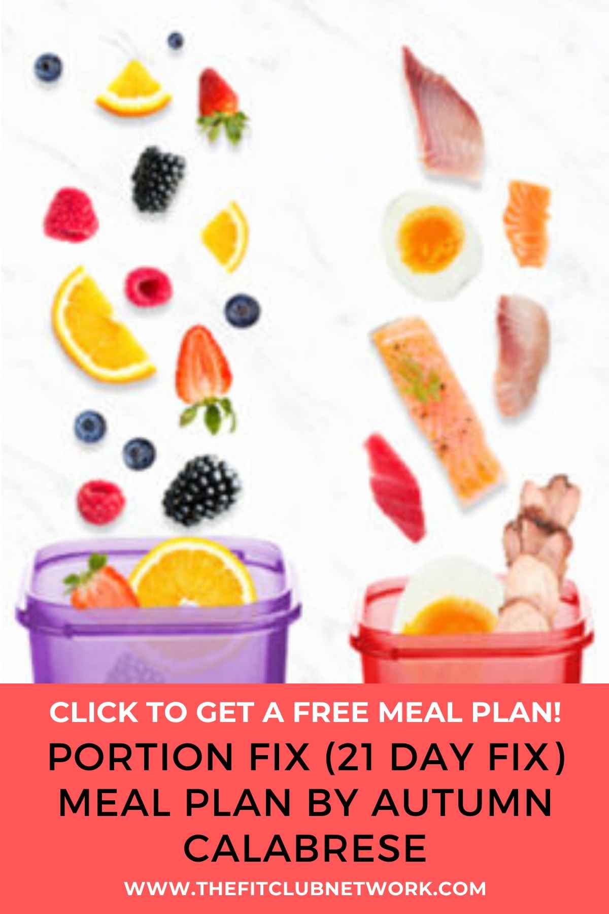 Portion Fix / 21 Day Fix Meal Plan by Coach Monica | THEFITCLUBNETWORK.COM