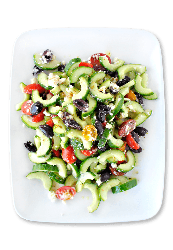 10 Healthy July 4th Recipes: Cucumber, Tomato & Feta Salad  | TheFitClubNetwork.com