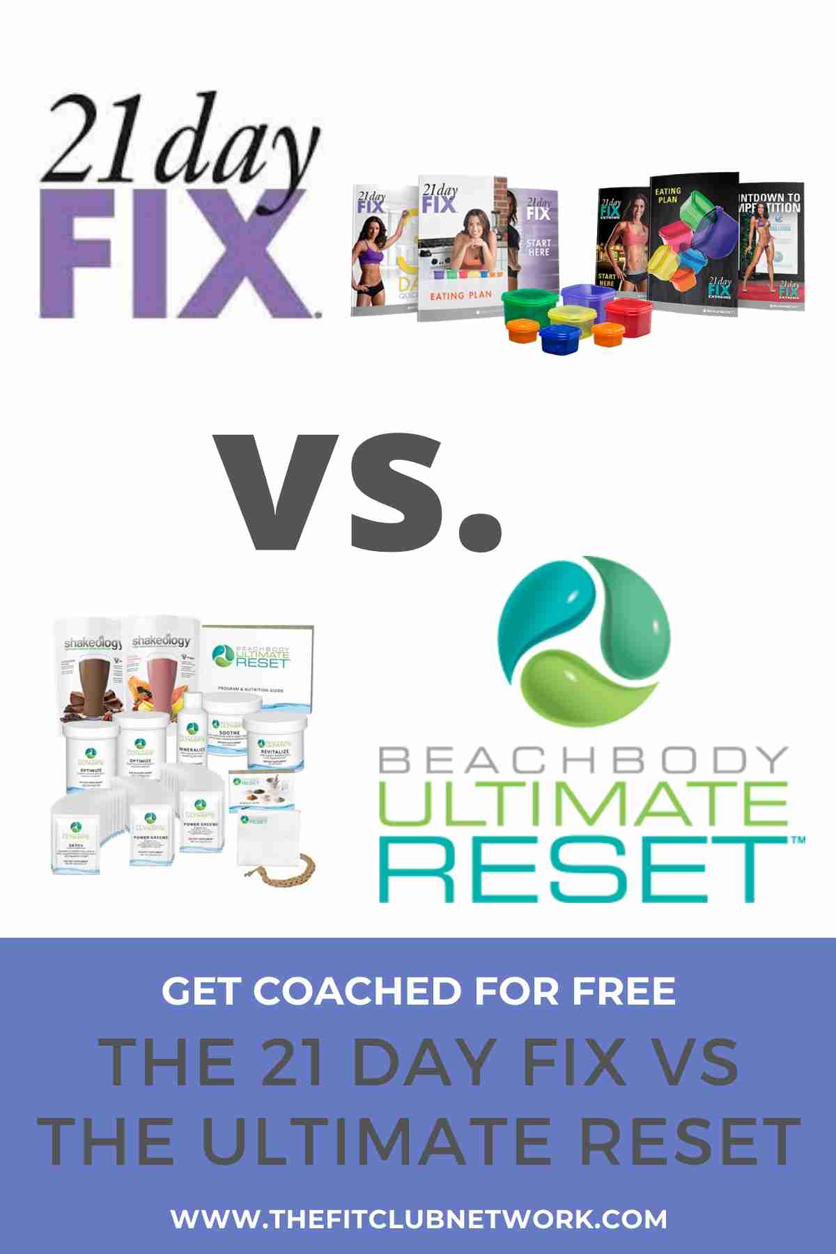 21 Day Fix vs Ultimate Reset | TheFitClubNetwork.com