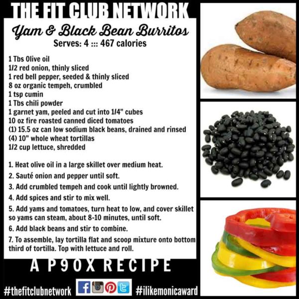 P90X Burrito Recipe The Fit Club Network