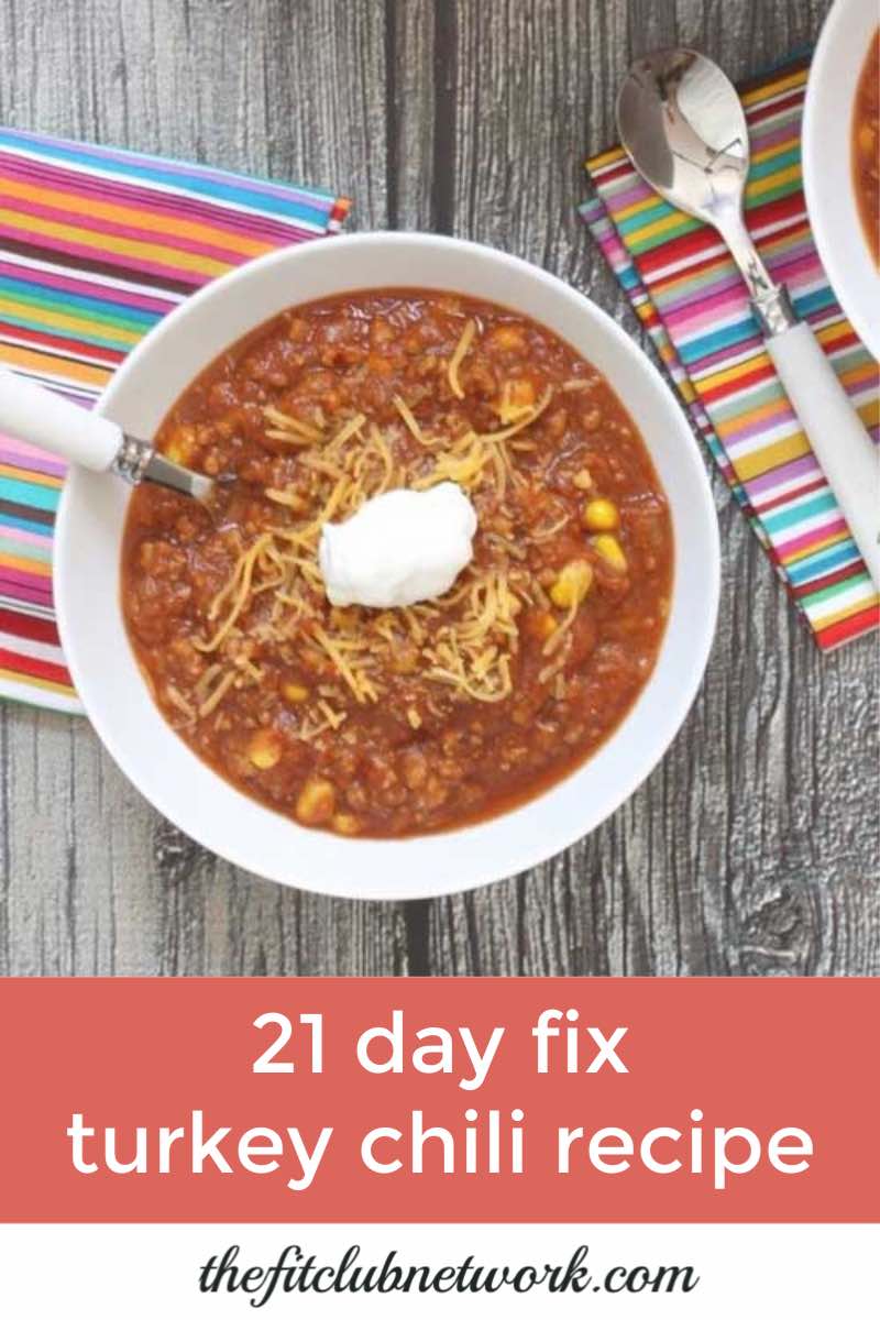 21 Day Fix Turkey Chili Recipe