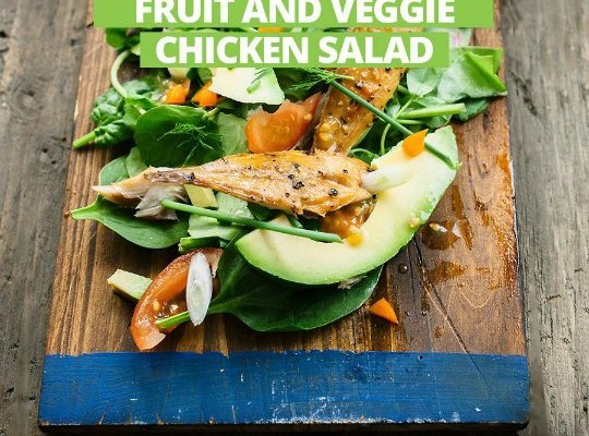 3 DAY REFRESH SALAD RECIPE: Fruit & Veggie Chicken Salad