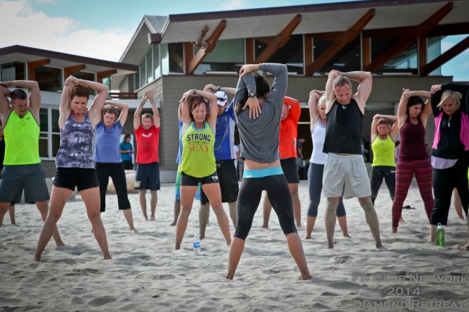 Autumn Calabrese Working Out at the Fit Club Network Diamond Coach Leadership Retreat - Coronado, CA| TheFitClubNetwork.com