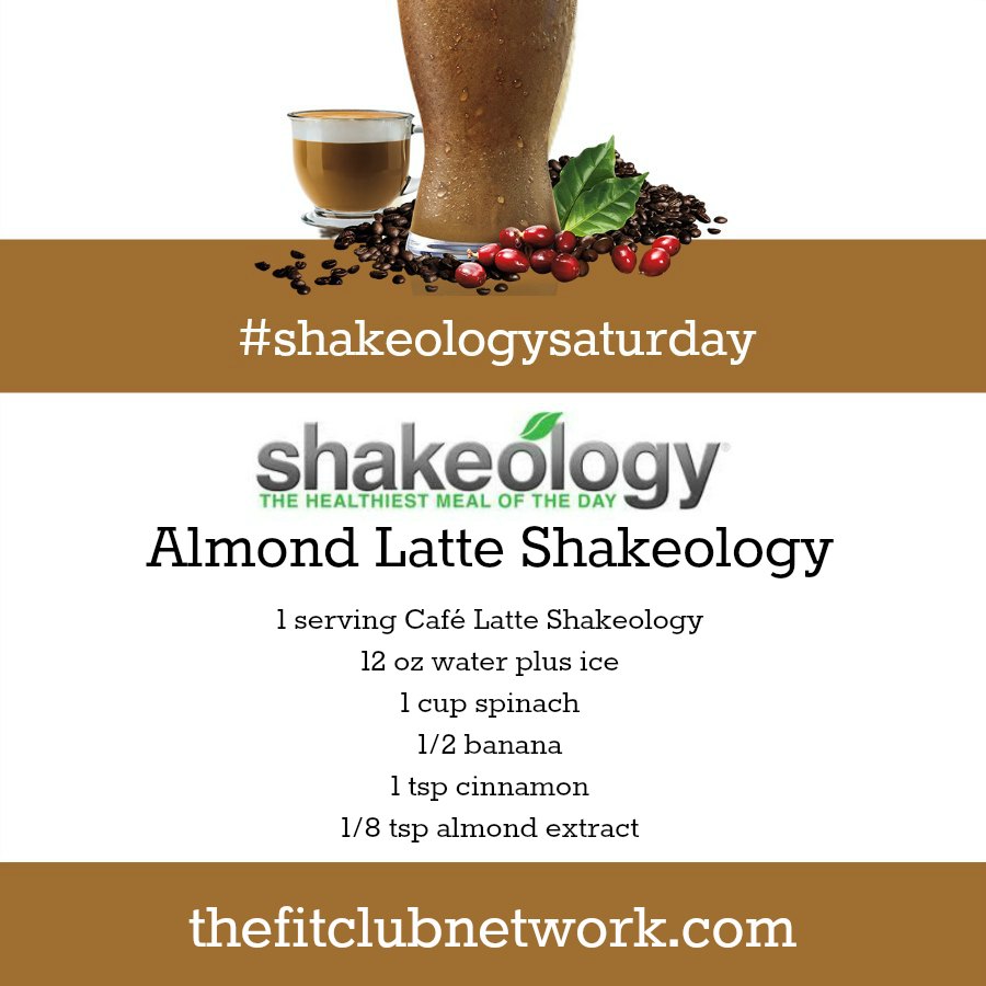 CAFE LATTE SHAKEOLOGY RECIPE: Almond Latte