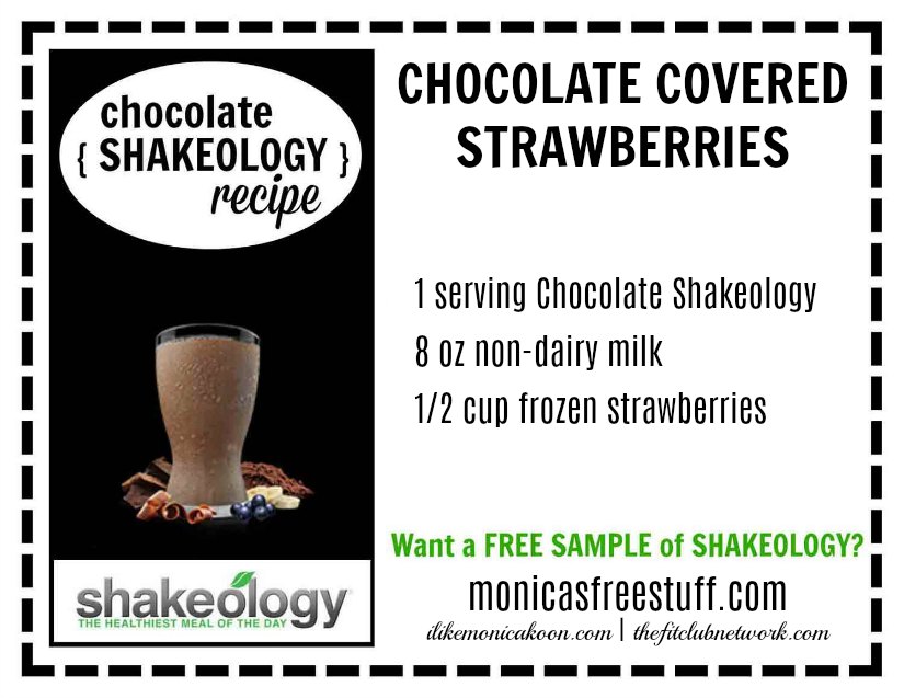 CHOCOLATE SHAKEOLOGY RECIPE: Chocolate Covered Strawberries