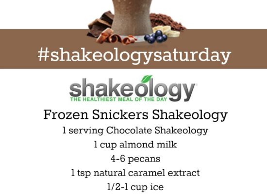 CHOCOLATE SHAKEOLOGY RECIPE: Frozen Snickers