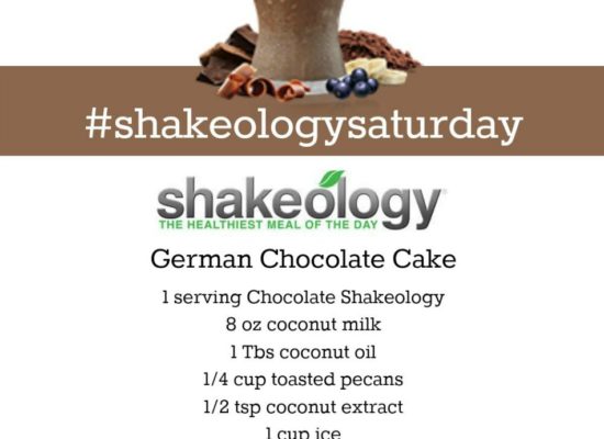 CHOCOLATE SHAKEOLOGY RECIPE: German Chocolate Cake