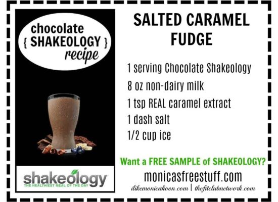 CHOCOLATE SHAKEOLOGY RECIPE: Salted Caramel Fudge