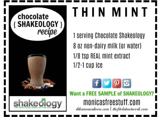 CHOCOLATE SHAKEOLOGY RECIPE: Thin Mint
