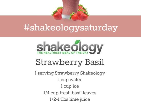STRAWBERRY SHAKEOLOGY RECIPE: Strawberry Basil