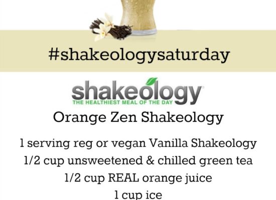 VANILLA SHAKEOLOGY RECIPE: Orange Zen