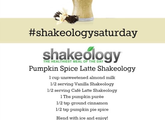 VANILLA & CAFE LATTE SHAKEOLOGY RECIPE: Pumpkin Spice Latte
