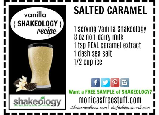 VANILLA SHAKEOLOGY RECIPE: Salted Caramel