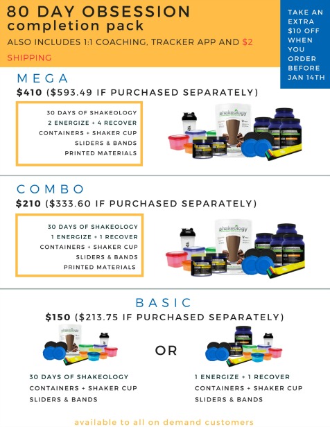 80 Day Obsession Option 2 (for EXISTING customers) | TheFitClubNetwork.com