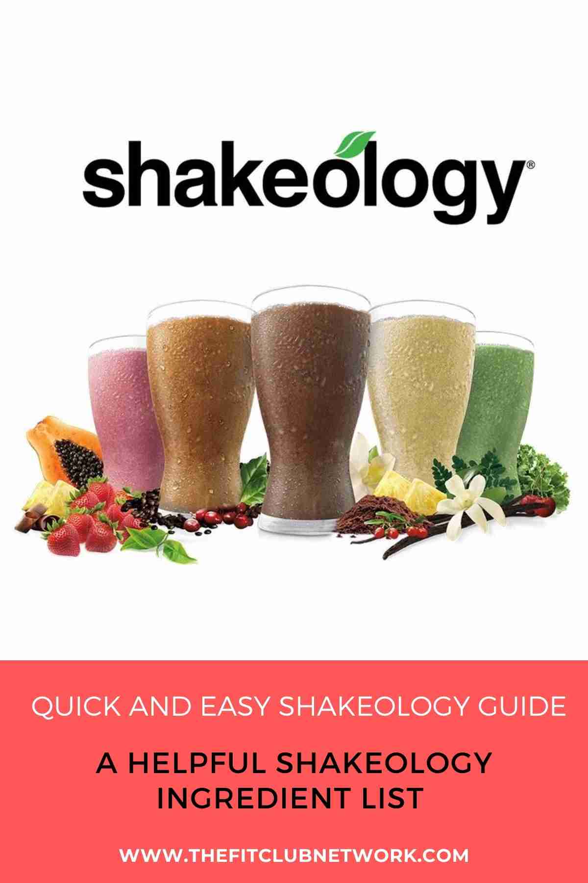 A Helpful Shakeology Ingredient List