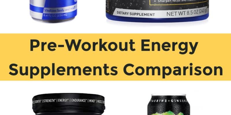 Energize Pre Workout Supplements Comparison