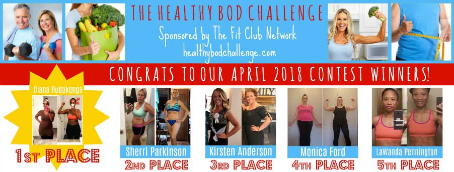 Healthy Bod Challenge Weight Loss Transformation Winners — APRIL 2018 | THEFITCLUBNETWORK.COM