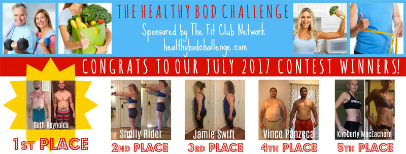 Healthy Bod Challenge Weight Loss Transformation Winners — JULY 2017 | THEFITCLUBNETWORK.COM