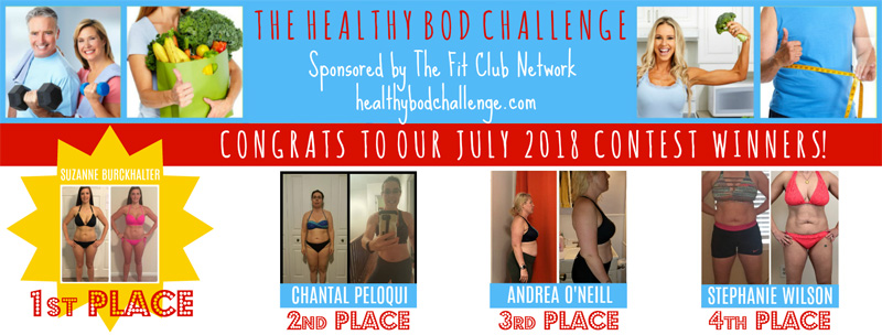 Healthy Bod Challenge Weight Loss Transformation Winners — JULY 2018 | THEFITCLUBNETWORK.COM