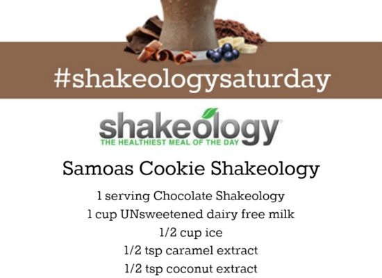 CHOCOLATE SHAKEOLOGY RECIPE: Samoas Girl Scout Cookies Shakeology
