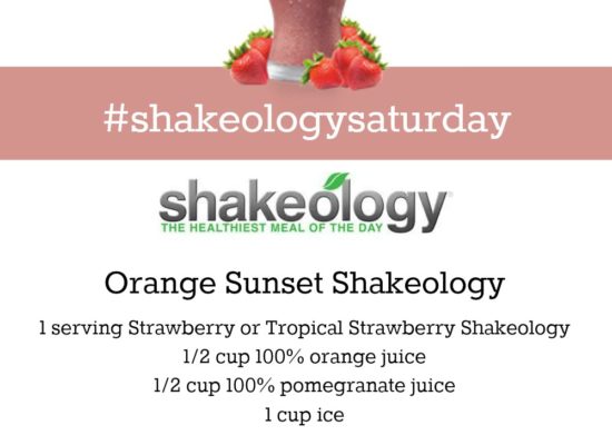 STRAWBERRY SHAKEOLOGY RECIPE: Orange Sunset