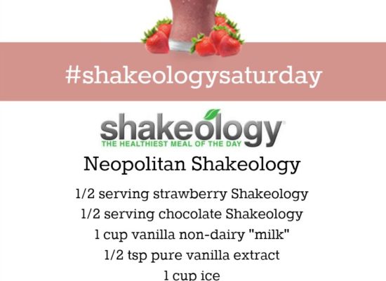 CHOCOLATE & STRAWBERRY SHAKEOLOGY RECIPE: Neopolitan