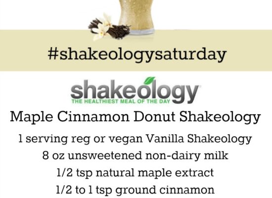 VANILLA SHAKEOLOGY RECIPE: Maple Cinnamon Donut