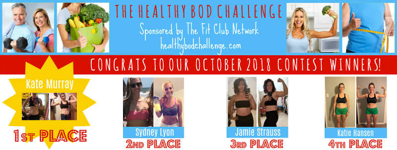 Healthy Bod Challenge Weight Loss Transformation Winners — OCTOBER 2018 | THEFITCLUBNETWORK.COM