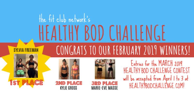 Healthy Bod Challenge Weight Loss Transformation Winners — FEBRUARY 2019 | THEFITCLUBNETWORK.COM