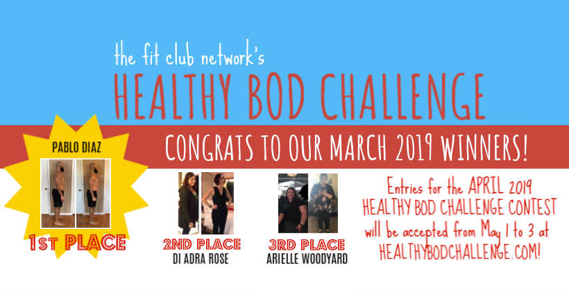 Healthy Bod Challenge Weight Loss Transformation Winners — MARCH 2019