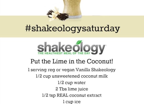 VANILLA SHAKEOLOGY RECIPE: Coconut Lime