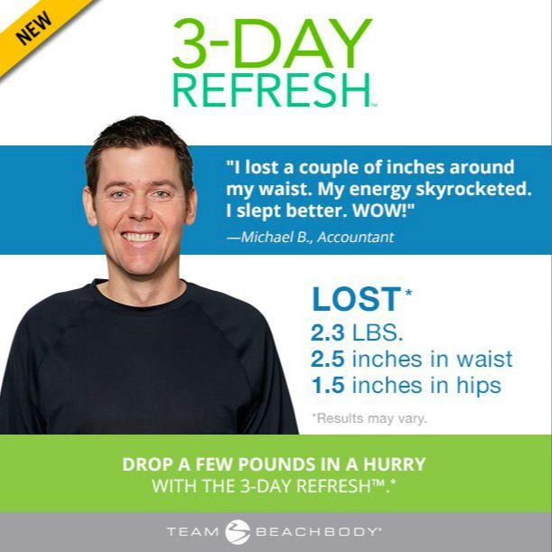 3 Day Refresh Results | THEFITCLUBNETWORK.COM