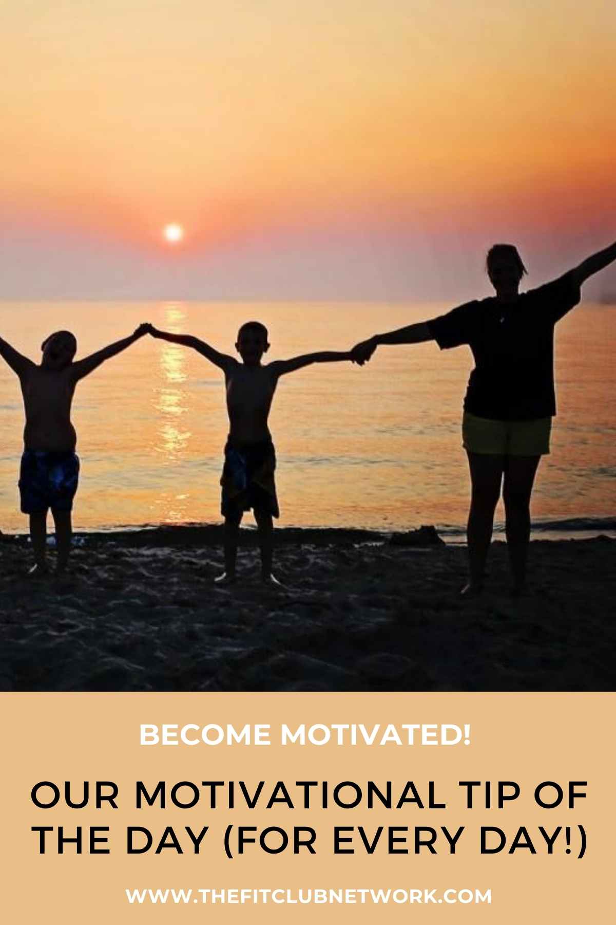 Silhouette of family at sunset | THEFITCLUBNETWORK.COM