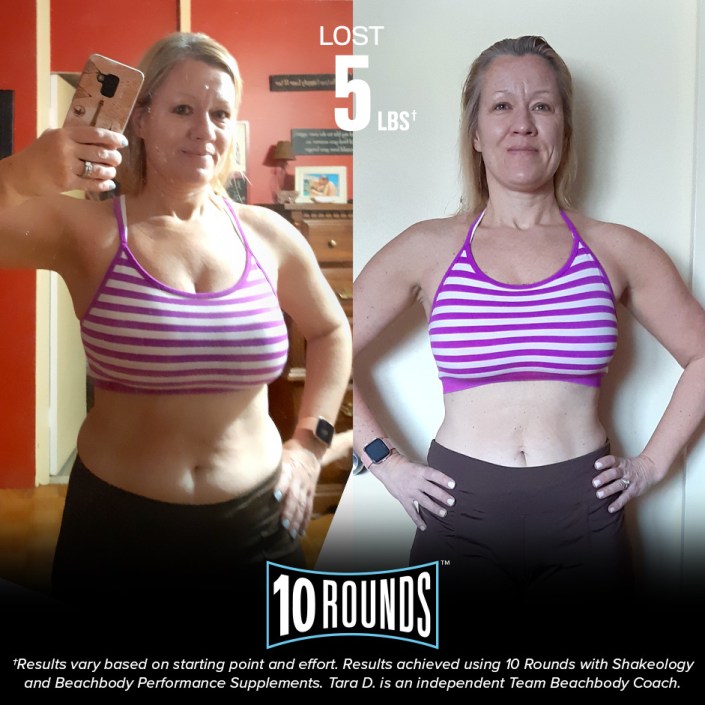 10 Rounds Results — Tara D. | THEFITCLUBNETWORK.COM
