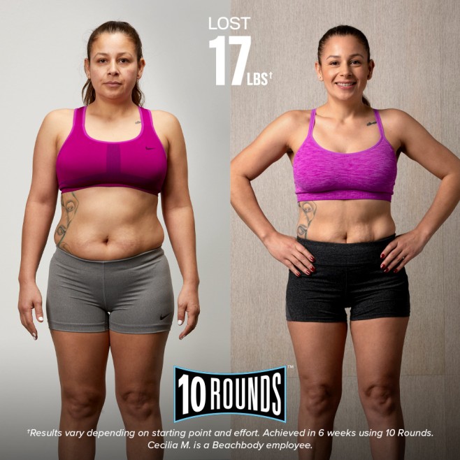 10 Rounds Transformations: Cecilia M. | THEFITCLUBNETWORK.COM