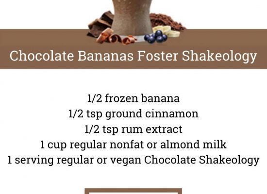CHOCOLATE SHAKEOLOGY RECIPE: Bananas Foster