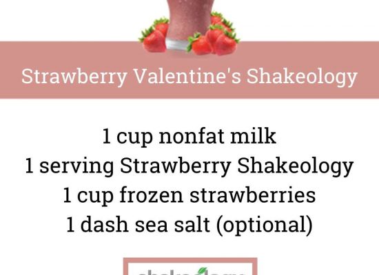 STRAWBERRY SHAKEOLOGY RECIPE: Valentines