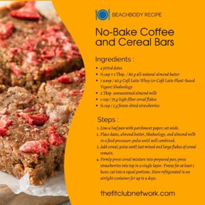 No-Bake Coffee and Cereal Bars