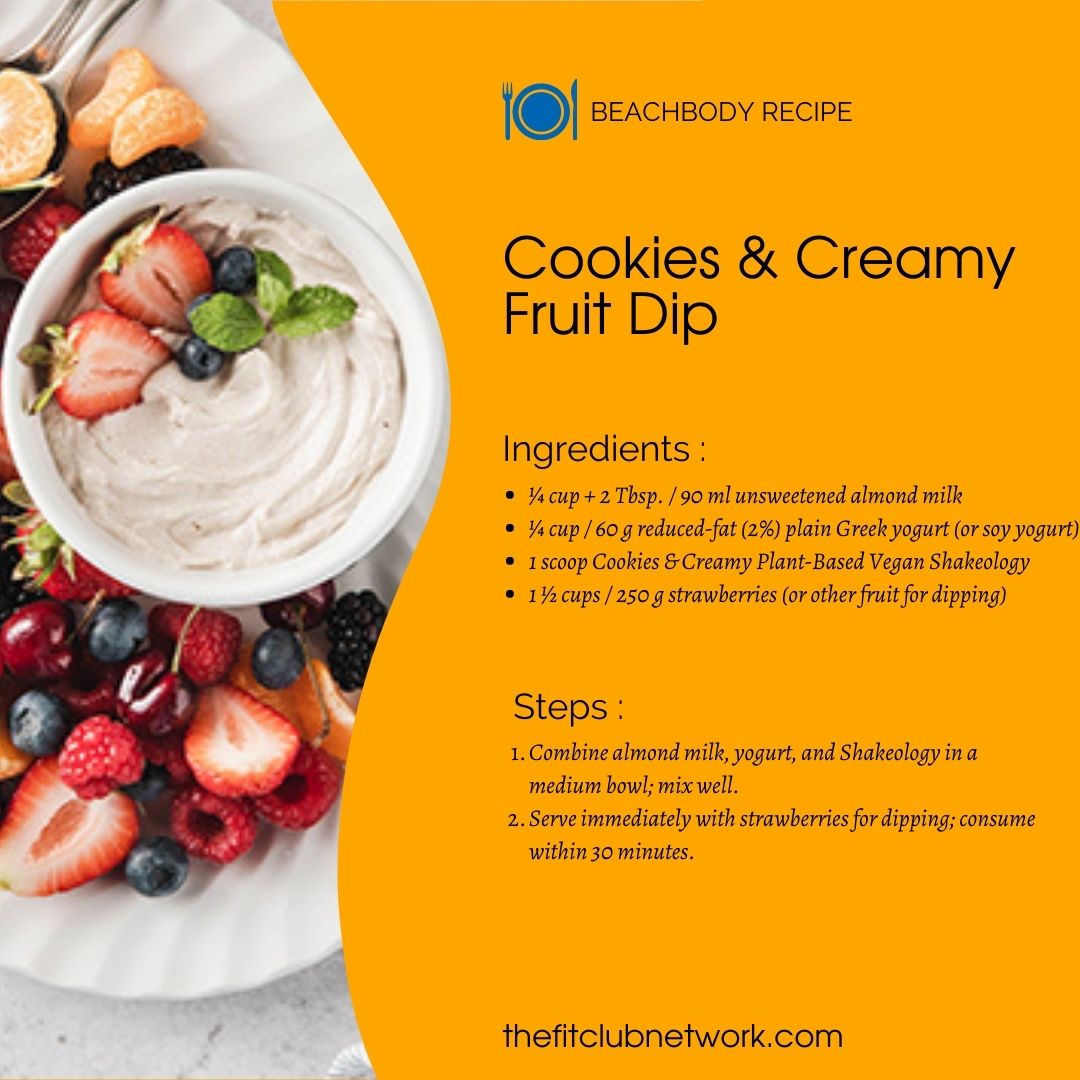Cookies & Creamy Fruit Dip