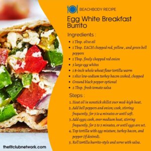 Egg White Breakfast Burritos